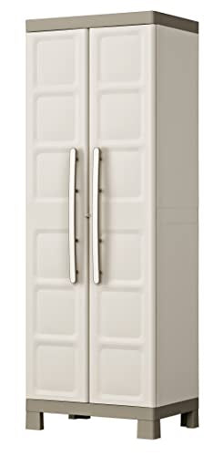 Keter Excellence Multi purpose Indoor Garage Utility Cabinet - Sand/Dove Grey